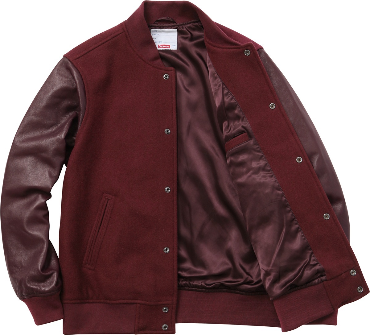 Wool Varsity Crew Jacket view 3